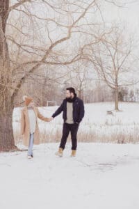 Noor&amp;ali winter kanata couple shoot