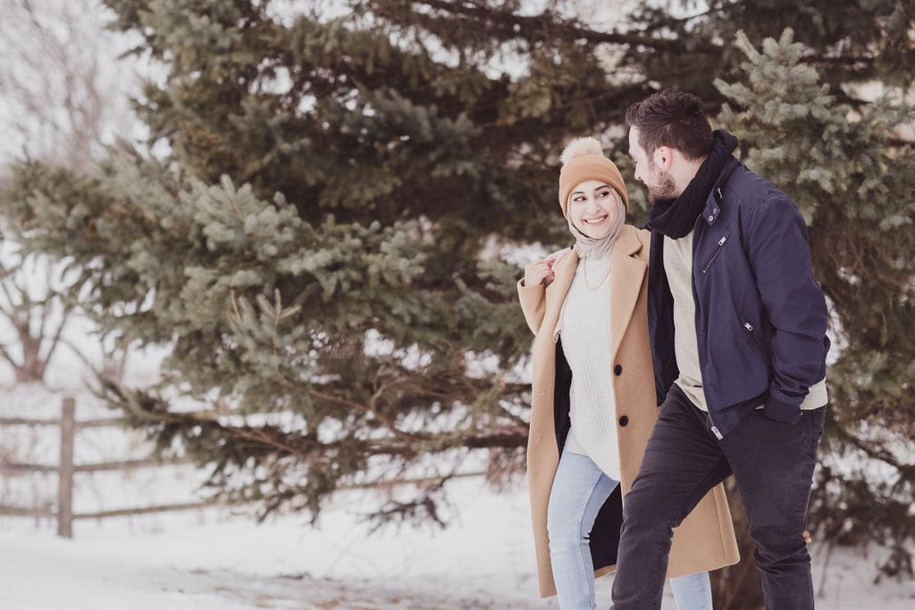 Noor&amp;ali winter kanata couple shoot 47