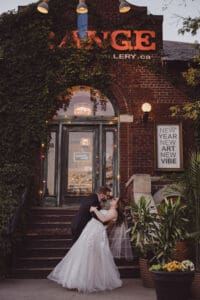Orange art gallery september wedding 53